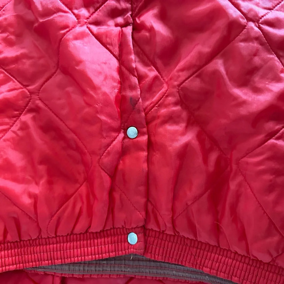 RedHead Vintage 1960s Diamond Quilted Red Puffer Pants and Jacket Set Medium - Picture 5 of 8